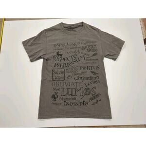 Harry Potter Small Gray Spell T-shirt Expecto Patronum Used
